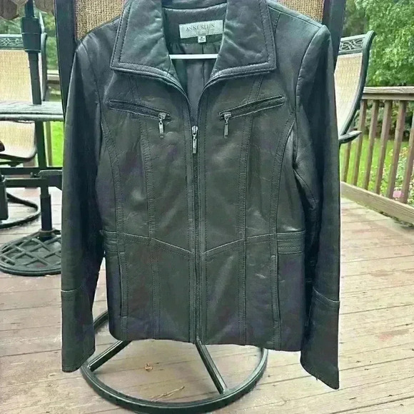 Anne Klein Leather Jacket - Picture 1 of 3